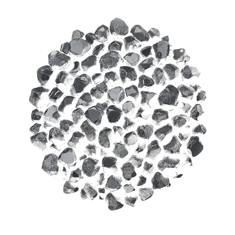 A cluster of jet: deep black polished pieces and carved beads with a warm soft lustre, lightweight against near-black.
